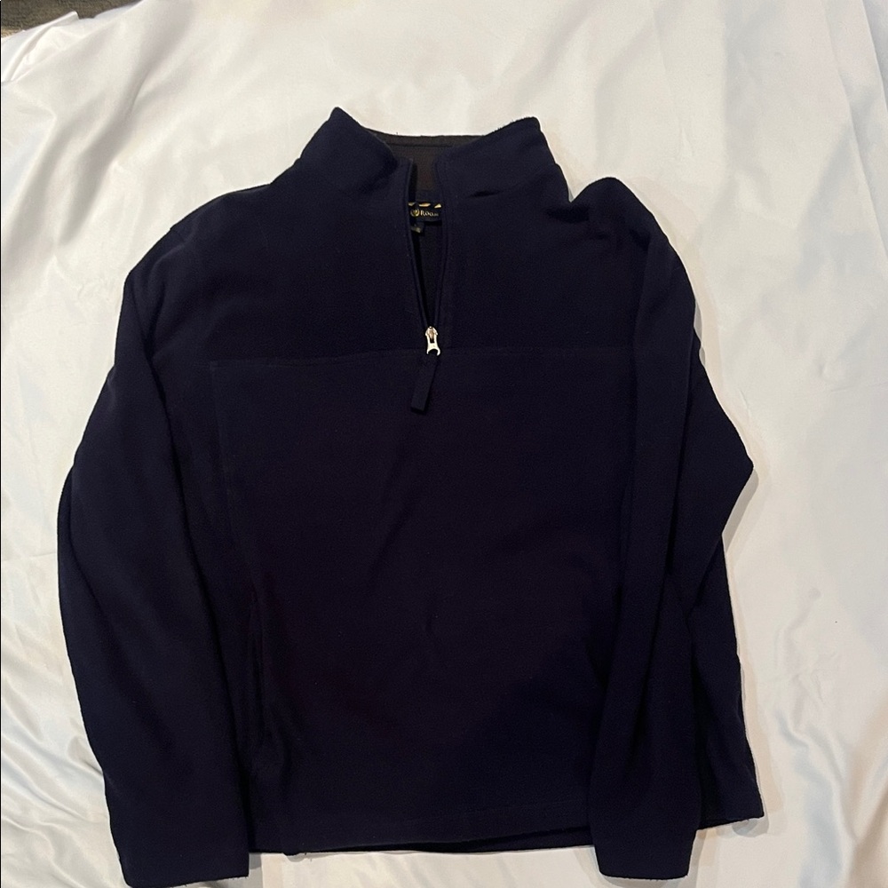 Club Room Men's Dark Blue Zip-Up Sweater
